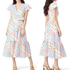 Color Me Courtney Dipping Dots Minnie Midi Dress Size 6